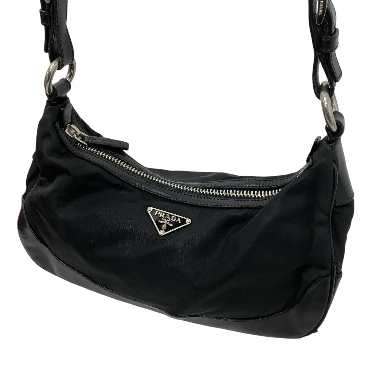 PRADA 三角プレート ナイロンショルダーバッグ 古着・中古-4枚目のアイテム画像