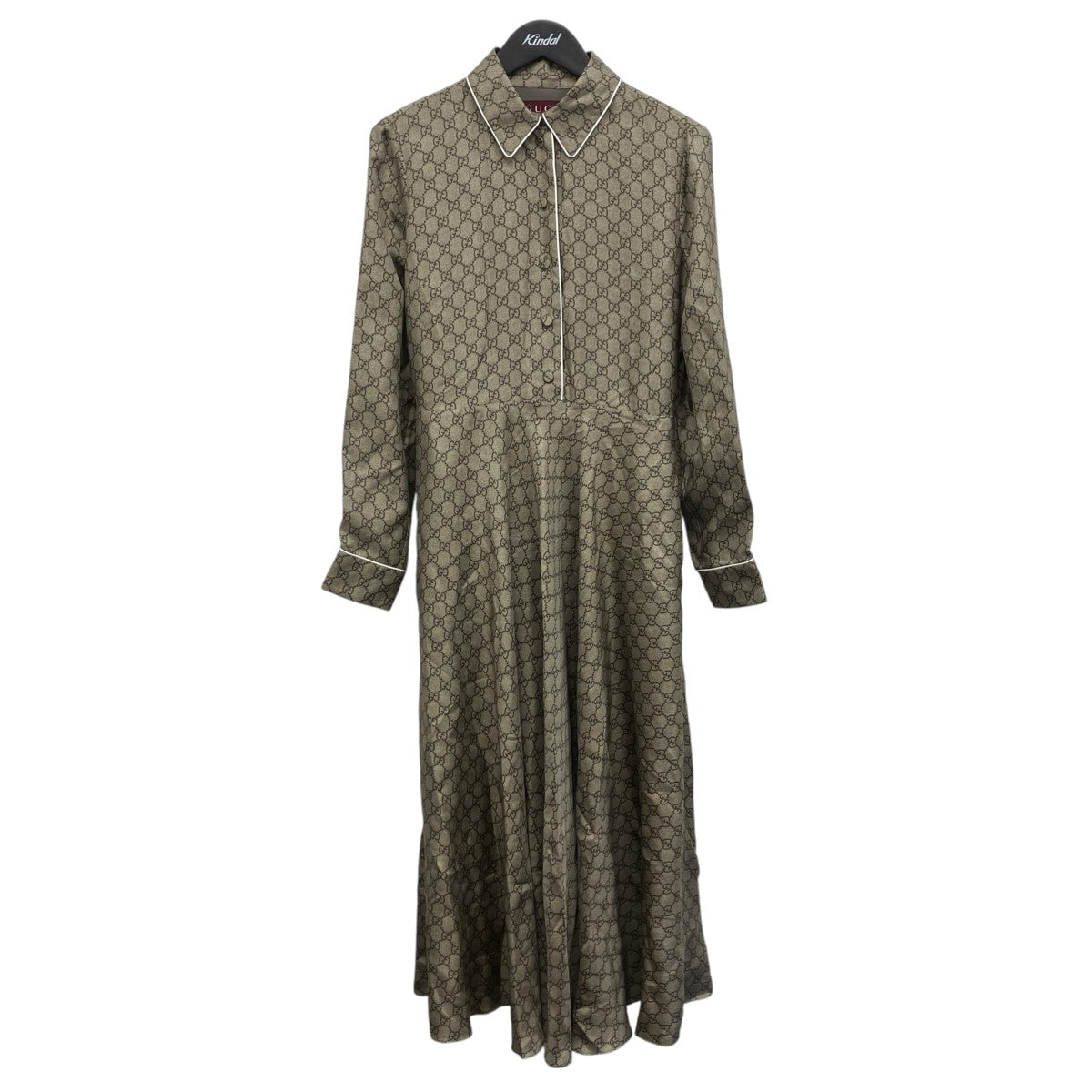 GUCCI GGシルク混ワンピース 古着・中古-1枚目のアイテム画像
