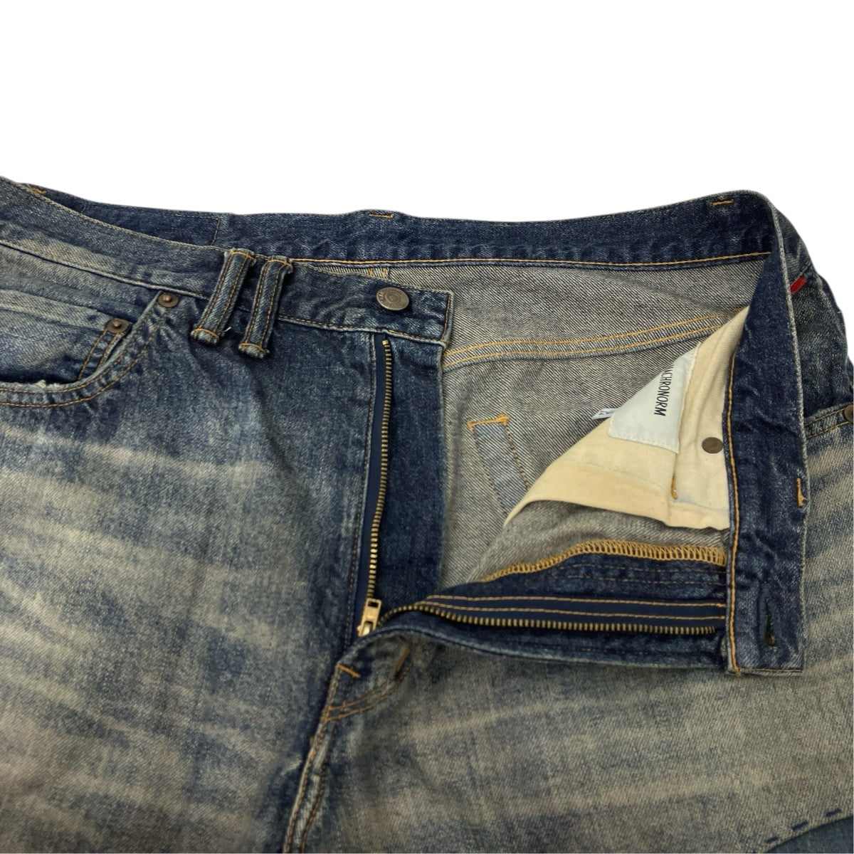 anachronorm ダメージリメイクデニムパンツ 古着・中古-3枚目のアイテム画像