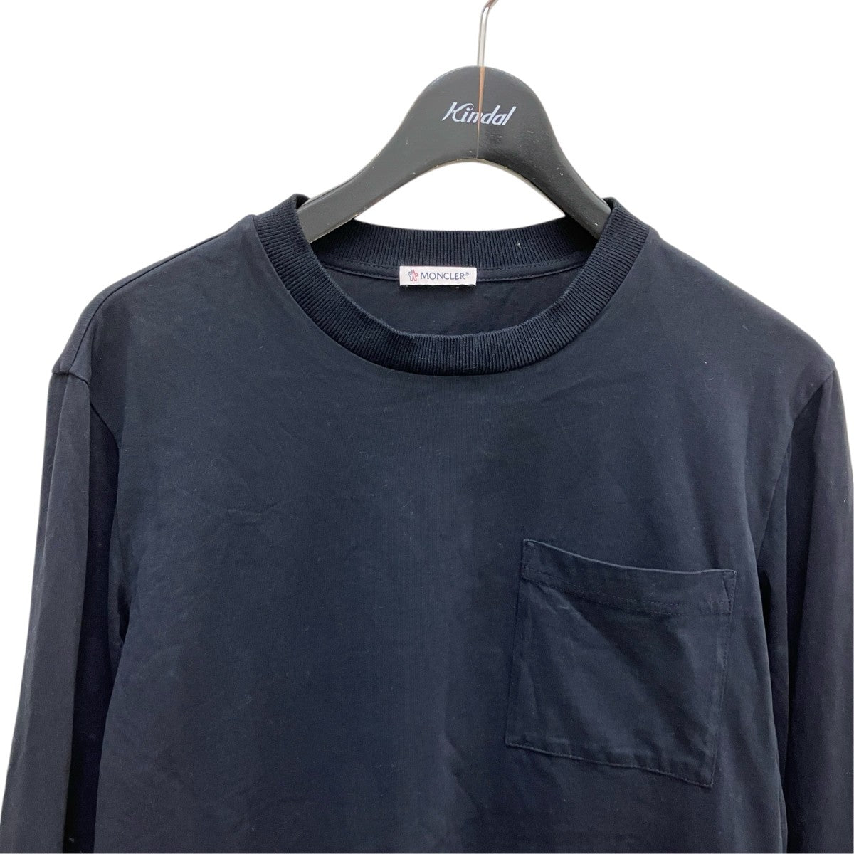 MONCLER ワッペンロゴロングスリーブTシャツJ20918D00006 古着・中古-2枚目のアイテム画像