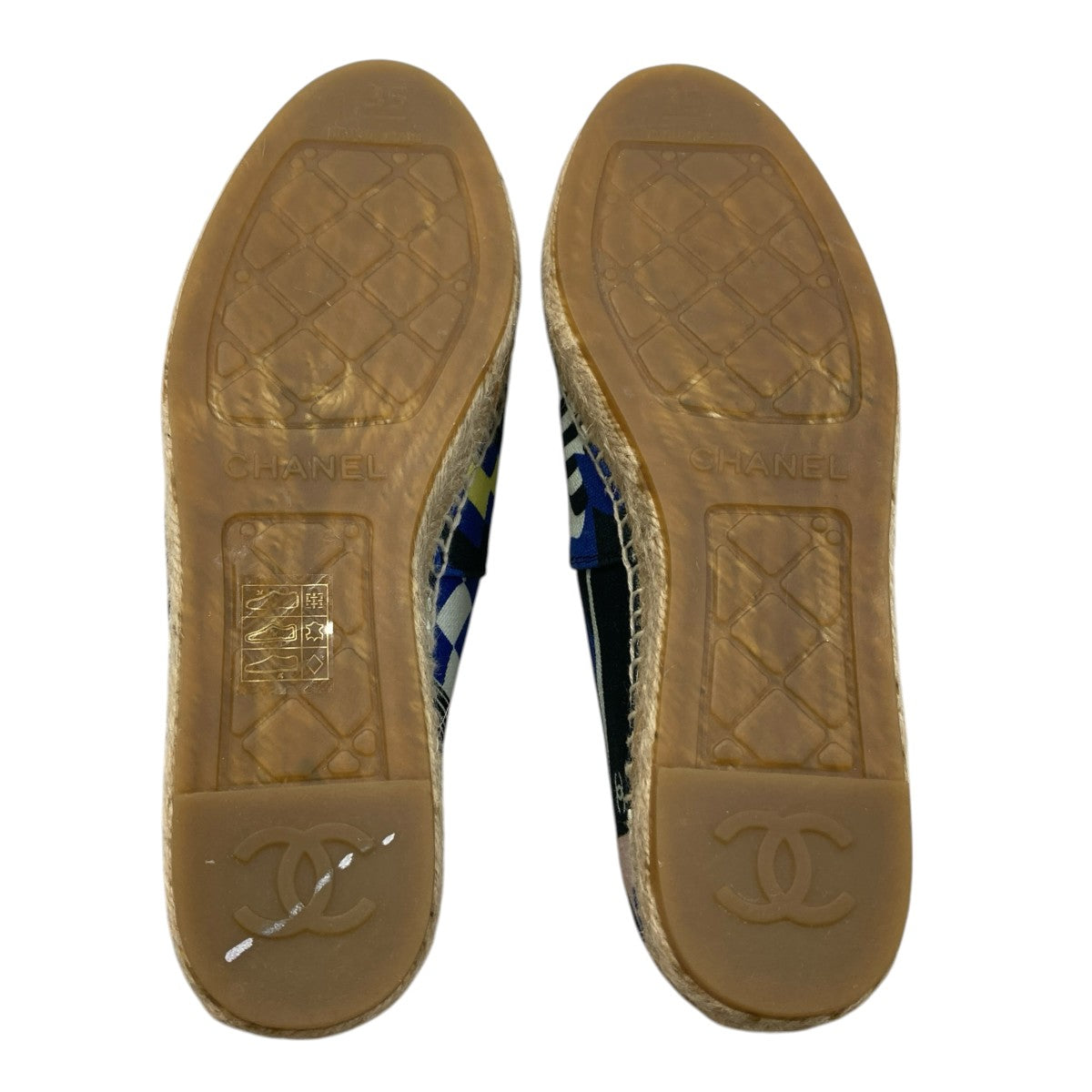 CHANEL ココマークキャンバス エスパドリーユシューズ 古着・中古-6枚目のアイテム画像