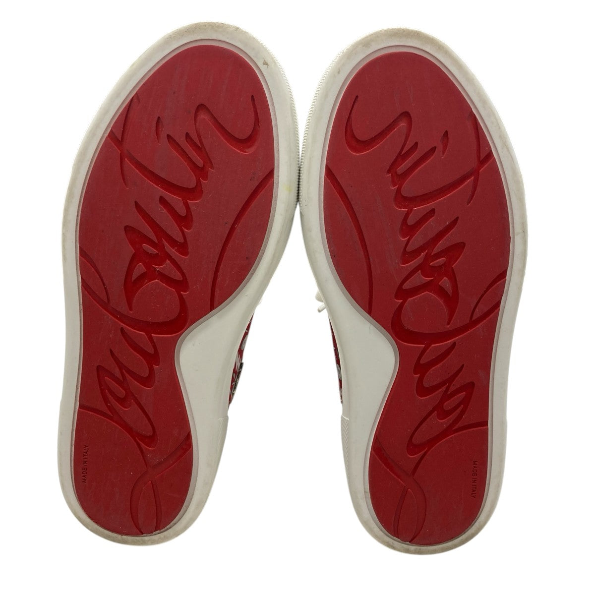 Christian Louboutin SUPER LOU SPIKEスタッスズデザインハイカットスニーカー 古着・中古-6枚目のアイテム画像
