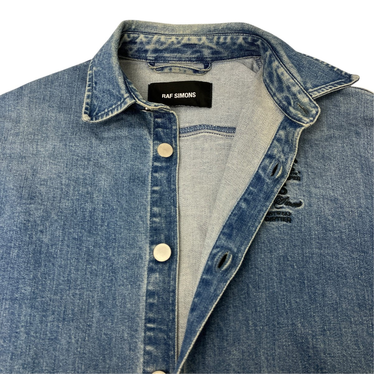 RAF SIMONS ビッグデニムシャツ 古着・中古-4枚目のアイテム画像
