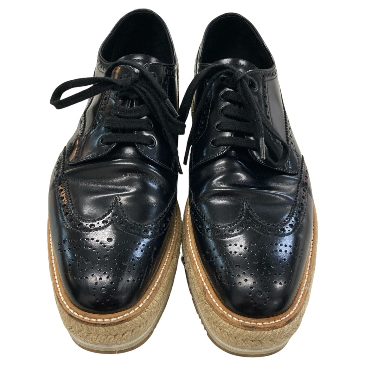 PRADA ウィングチップダービーシューズ 古着・中古-2枚目のアイテム画像