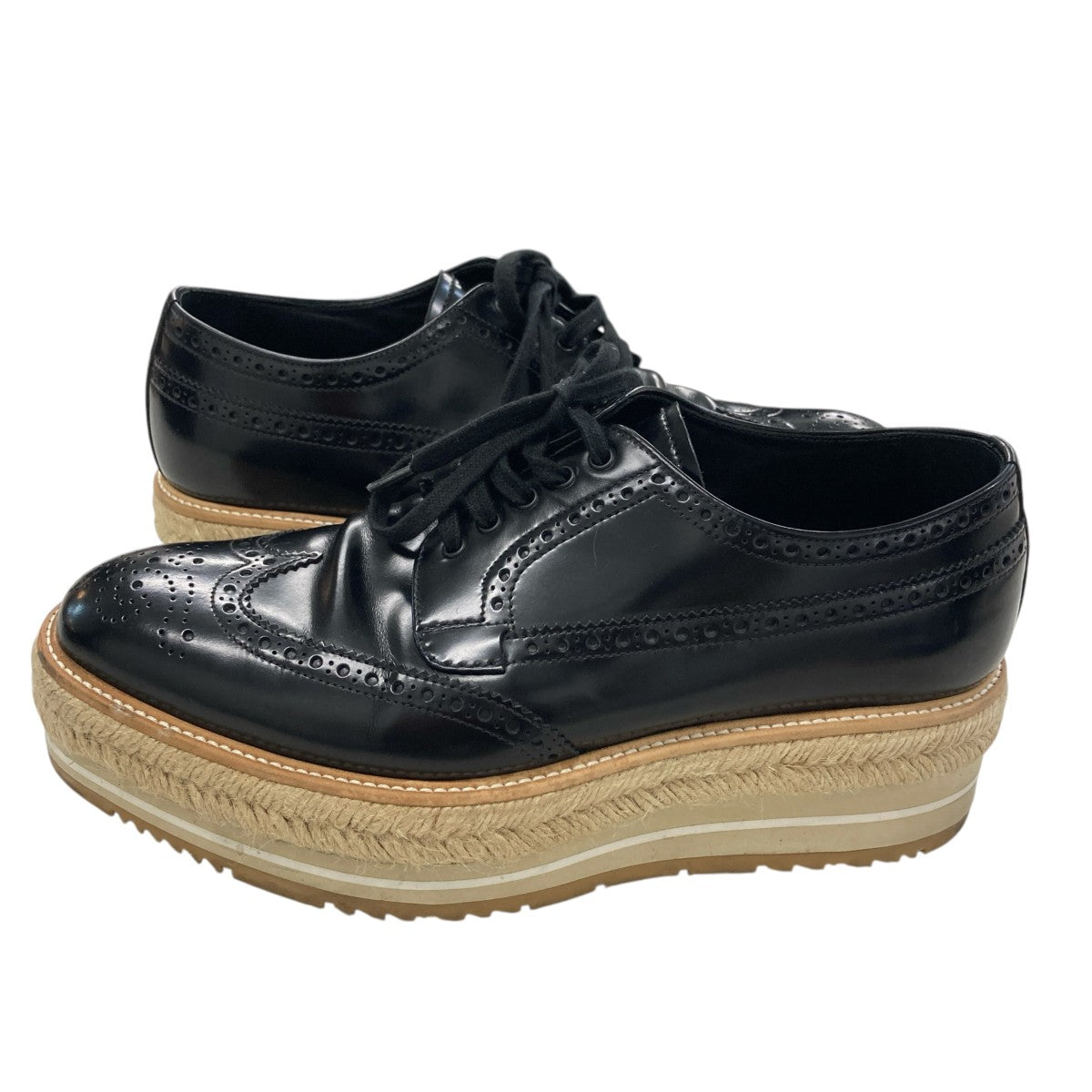 PRADA ウィングチップダービーシューズ 古着・中古-4枚目のアイテム画像