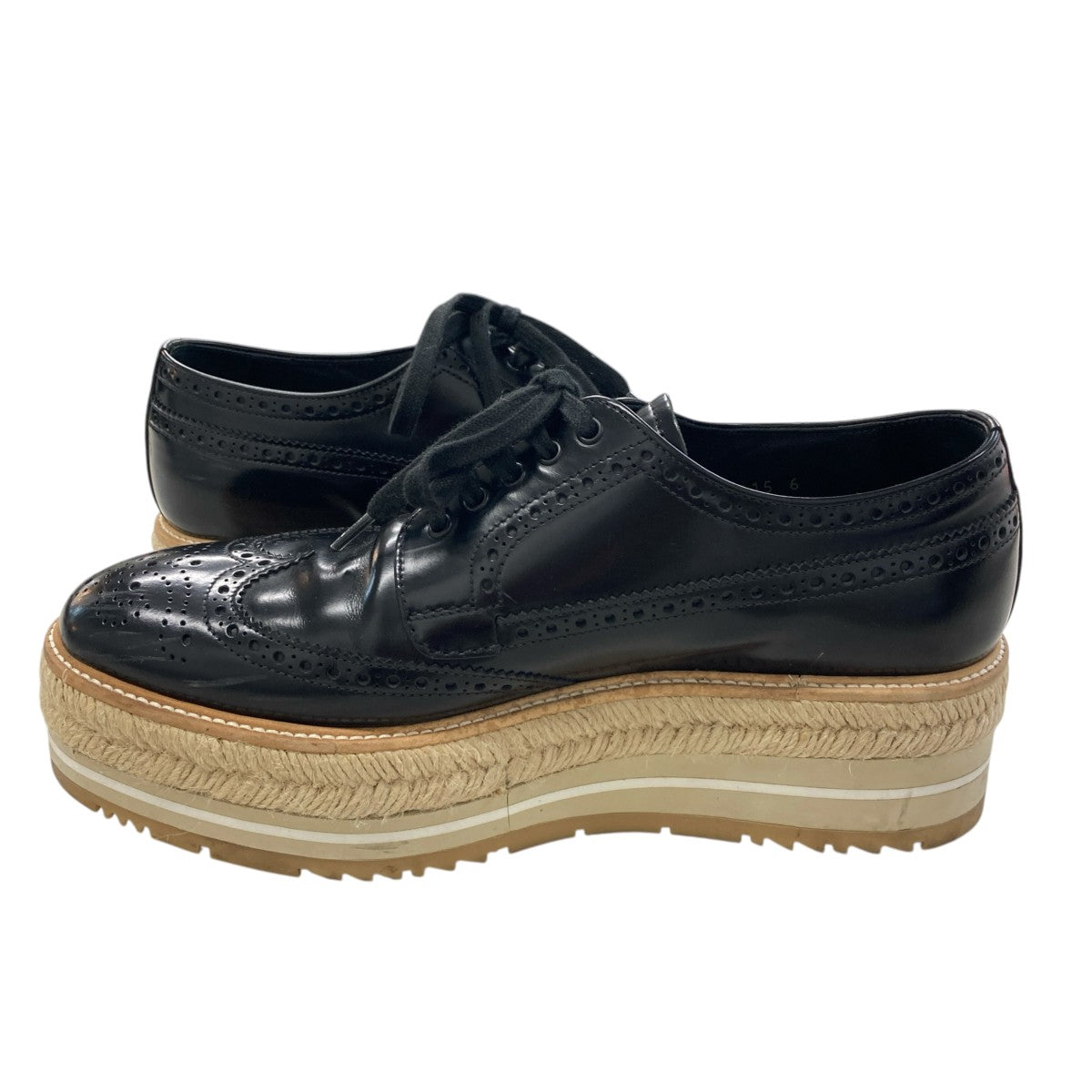 PRADA ウィングチップダービーシューズ 古着・中古-5枚目のアイテム画像