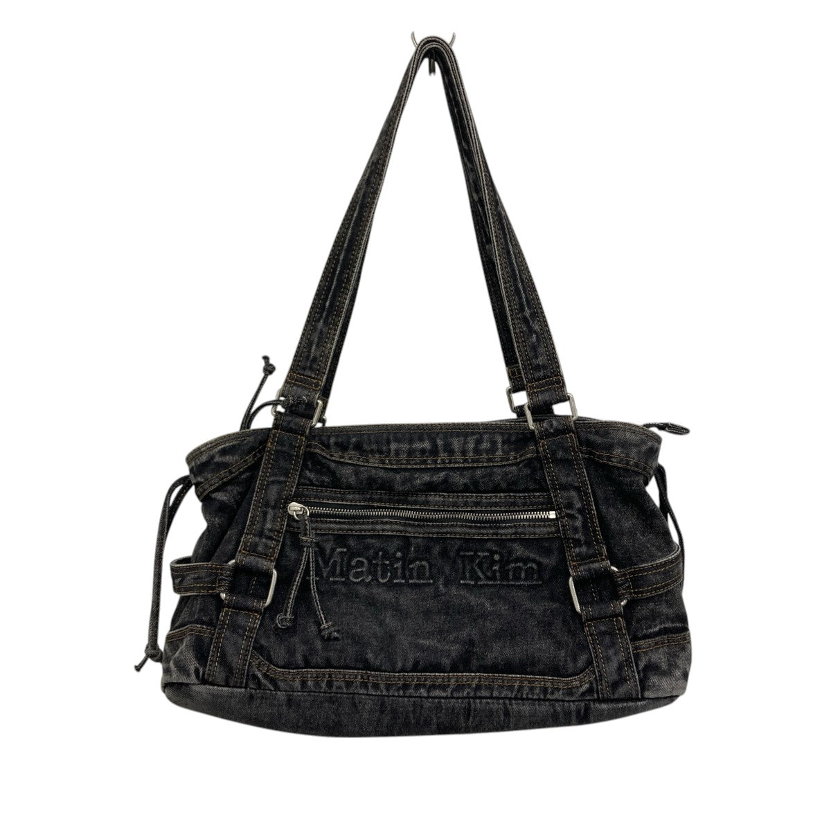 Martin KiM WASHED DENIM SQUARE BAG ウォッシュドデニムスクエアバッグ 古着・中古-1枚目のアイテム画像