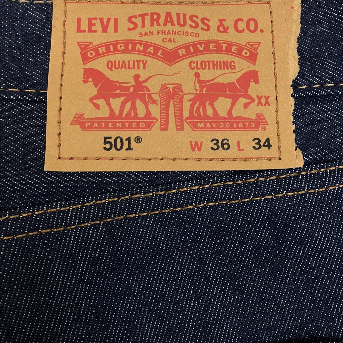 LEVI’S デニムパンツ00501-0000 古着・中古-5枚目のアイテム画像