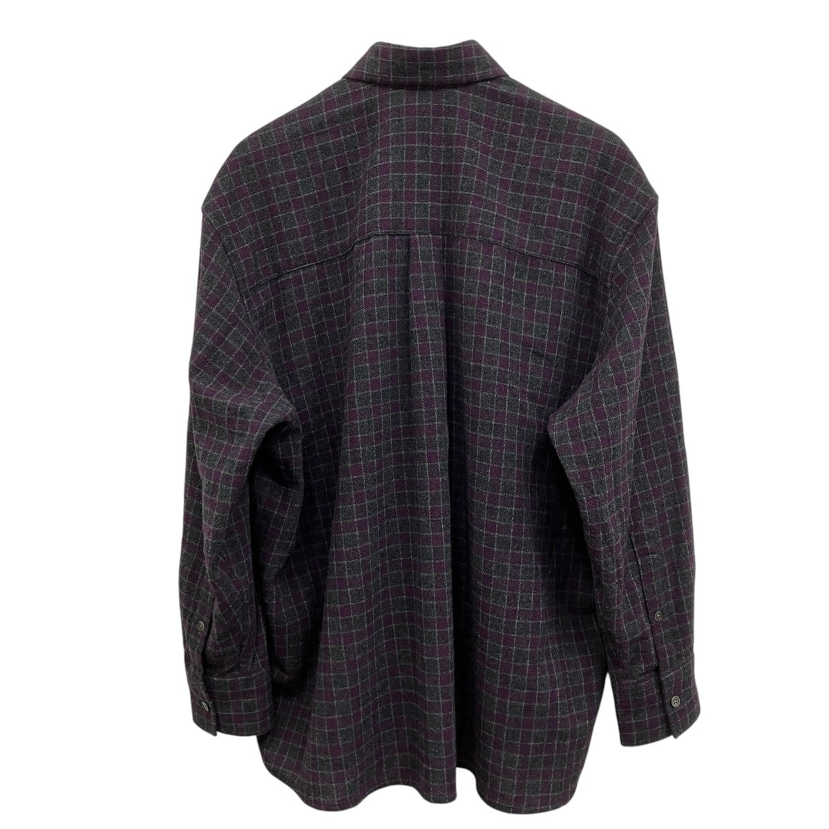 OUR LEGACY ウールチェックシャツ 古着・中古-2枚目のアイテム画像