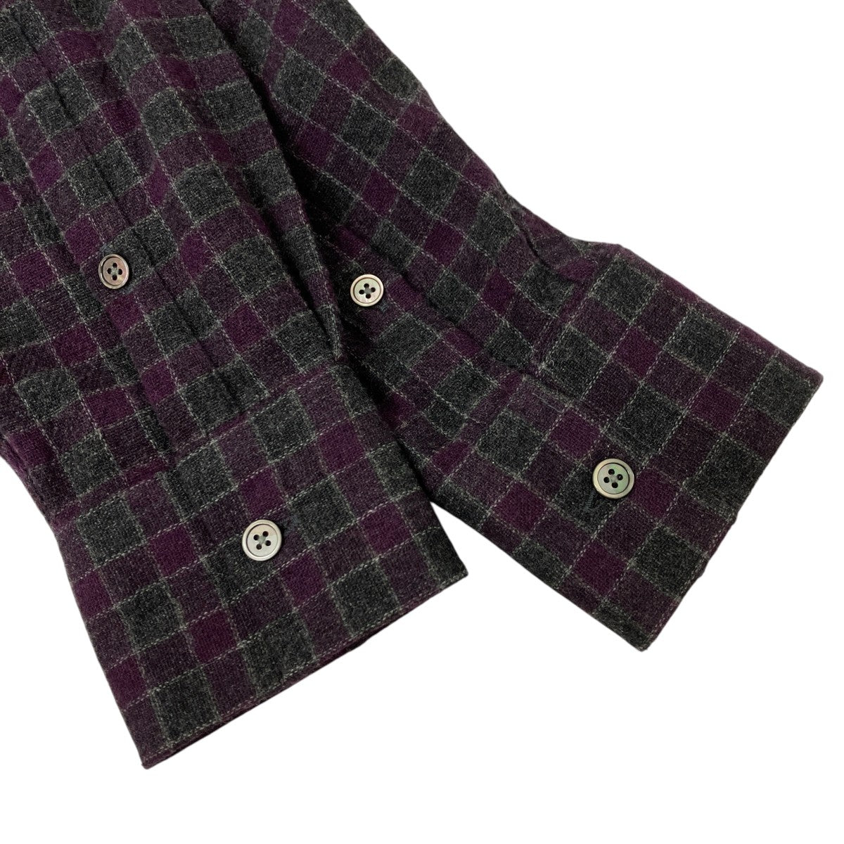 OUR LEGACY ウールチェックシャツ 古着・中古-5枚目のアイテム画像