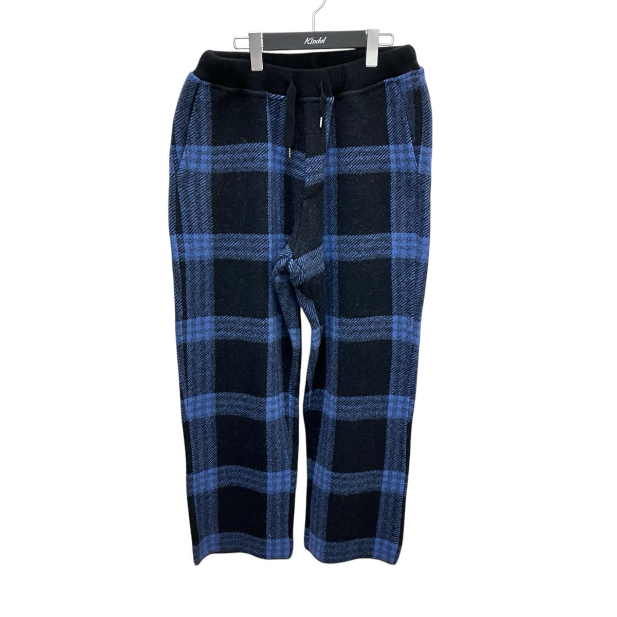 SIDE SLOPE WOOL JACQUARD CHECK PATTERN PANTSウールチェックパンツSSL34-152 古着・中古-1枚目のアイテム画像