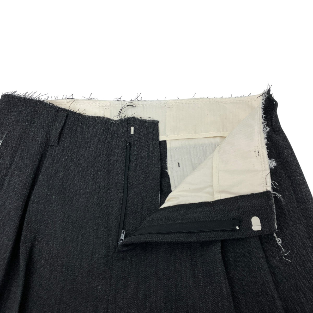 ISSUETHINGS カットオフラインデザインスラックス 古着・中古-3枚目のアイテム画像