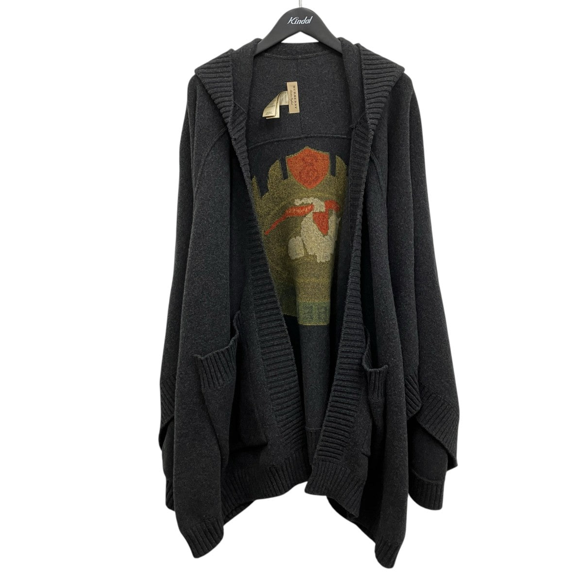 BURBERRY ニットポンチョ 古着・中古-1枚目のアイテム画像