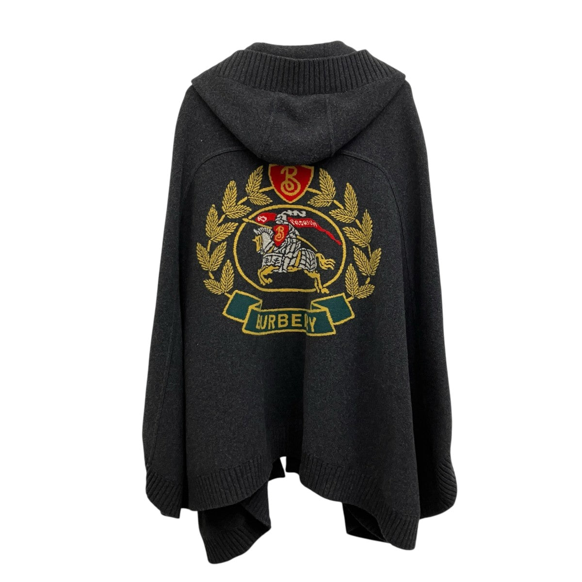BURBERRY ニットポンチョ 古着・中古-2枚目のアイテム画像
