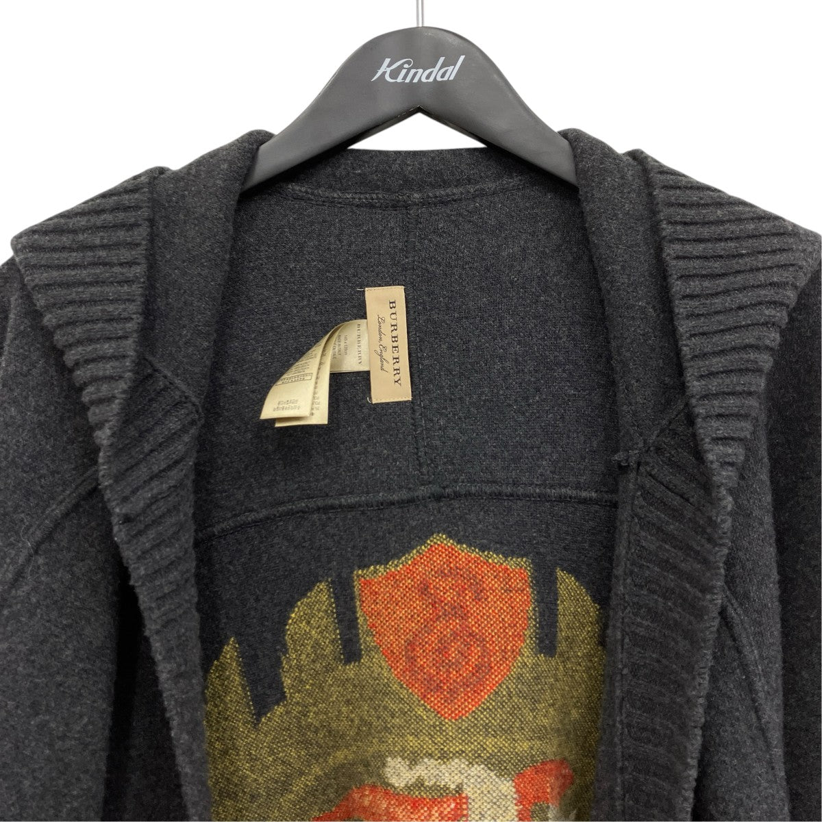 BURBERRY ニットポンチョ 古着・中古-3枚目のアイテム画像