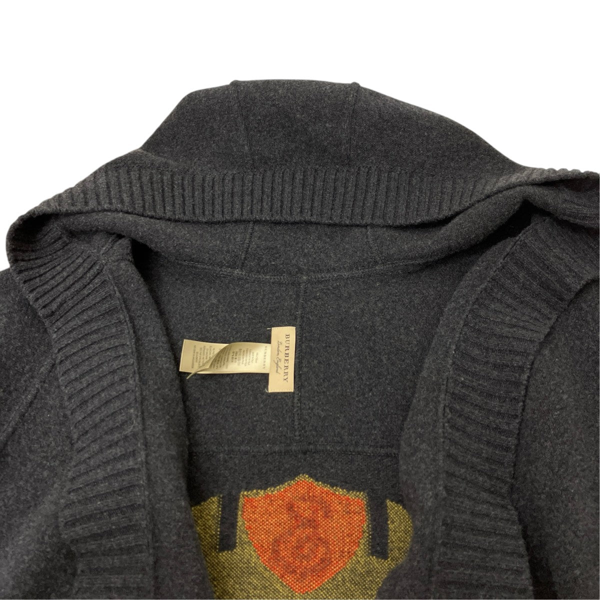 BURBERRY ニットポンチョ 古着・中古-4枚目のアイテム画像