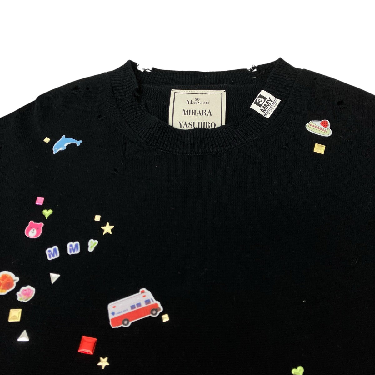 Maison MIHARA YASUHIRO クルーネックニット 古着・中古-4枚目のアイテム画像