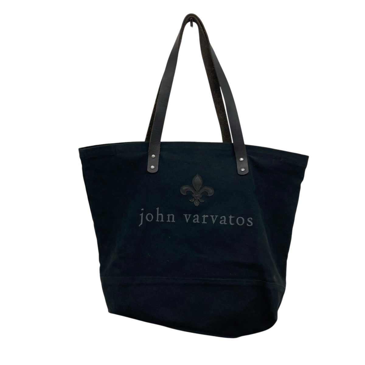 JOHN VARVATOS レザーパッチトートバッグ 古着・中古-1枚目のアイテム画像