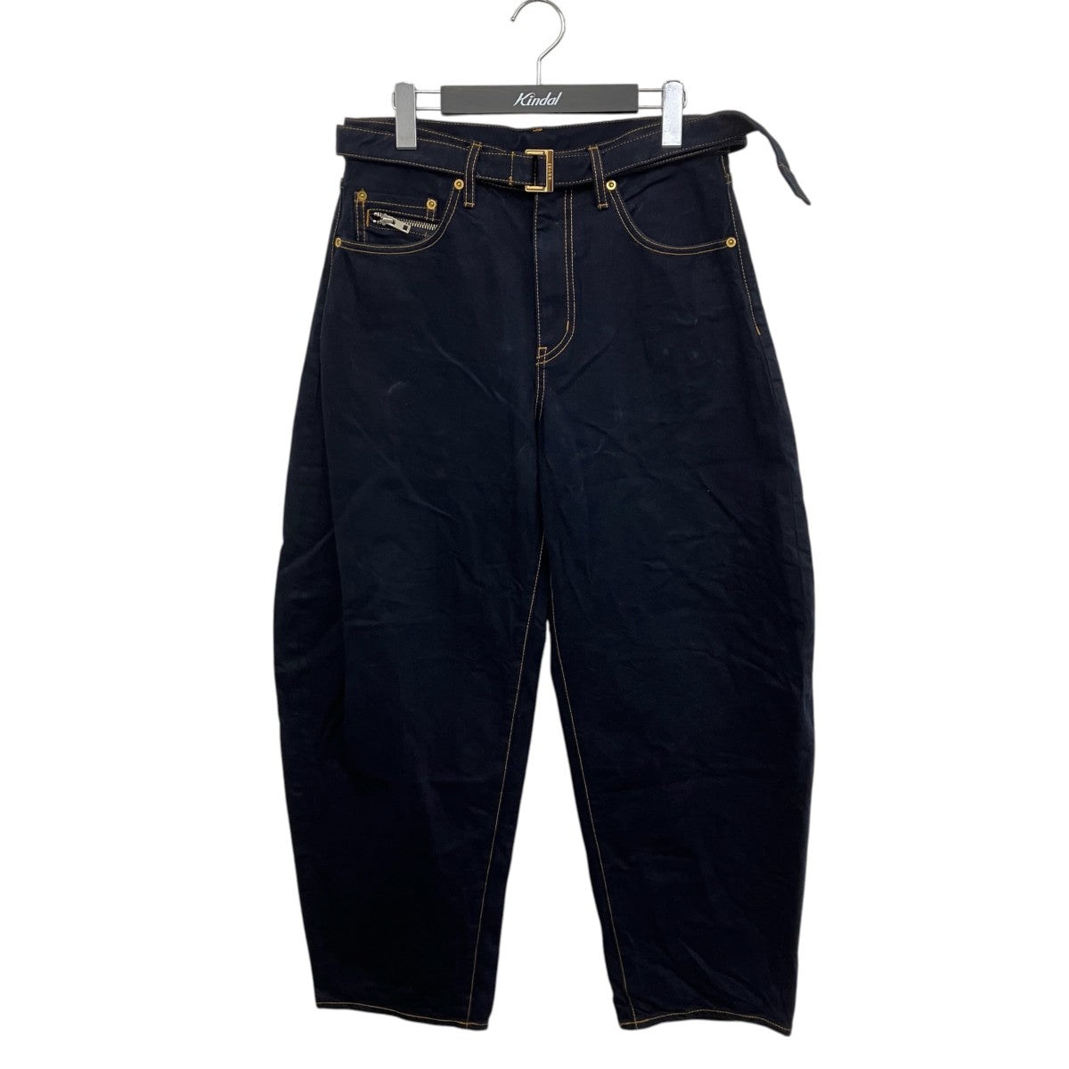 sacai Denim Pants ベルテッドデニムパンツ 古着・中古-1枚目のアイテム画像