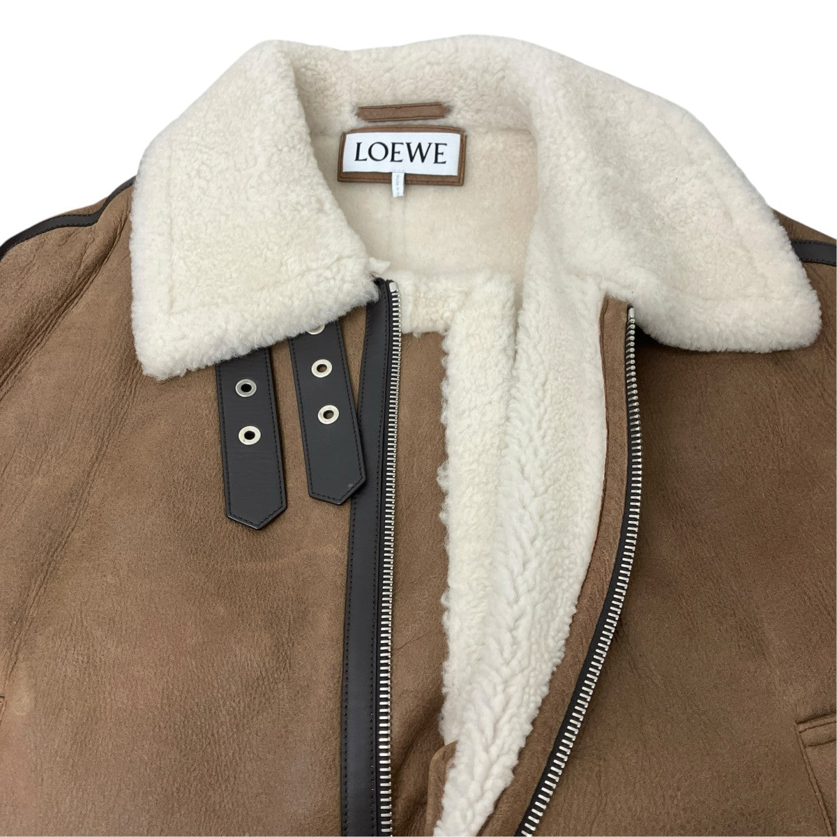 LOEWE シアリングアビエータージャケット 古着・中古-4枚目のアイテム画像