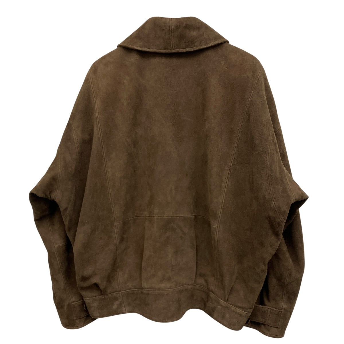 AURALEE 「SILKY GRAIN SUEDE BLOUSON」レザージャケットA26SG06SB 古着・中古-2枚目のアイテム画像