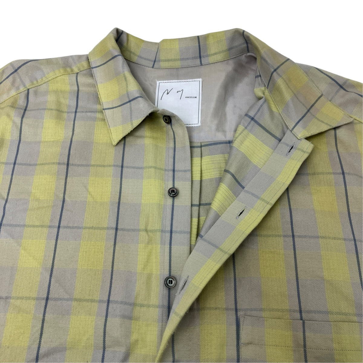 ANCELLM チェックシャツ 古着・中古-4枚目のアイテム画像