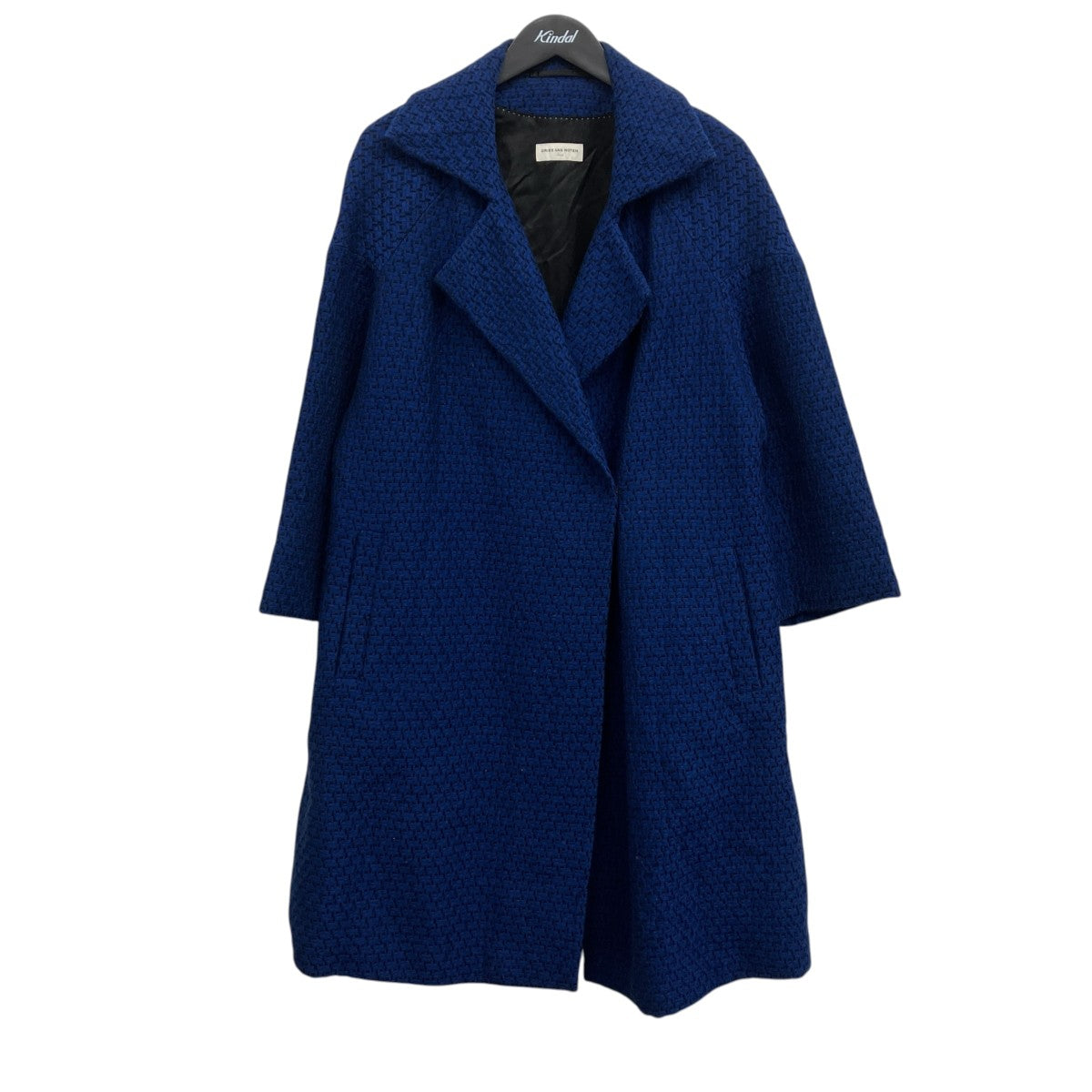 DRIES VAN NOTEN ジャガードウールコート 古着・中古-1枚目のアイテム画像