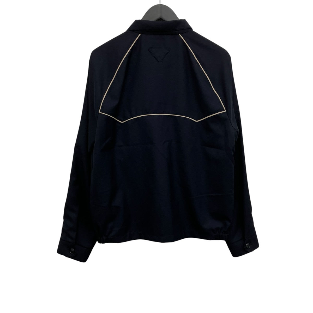 PRADA コントラスト トリム ウール ボンバージャケット 古着・中古-2枚目のアイテム画像