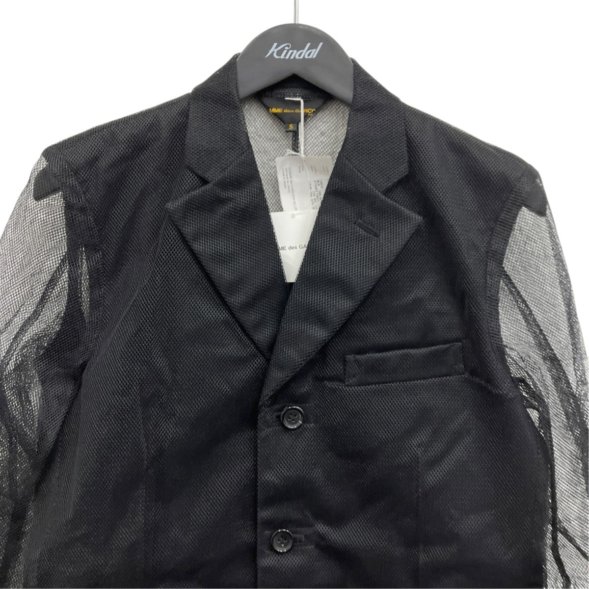 COMME des GARCONS シースルーテーラードジャケット 古着・中古-3枚目のアイテム画像