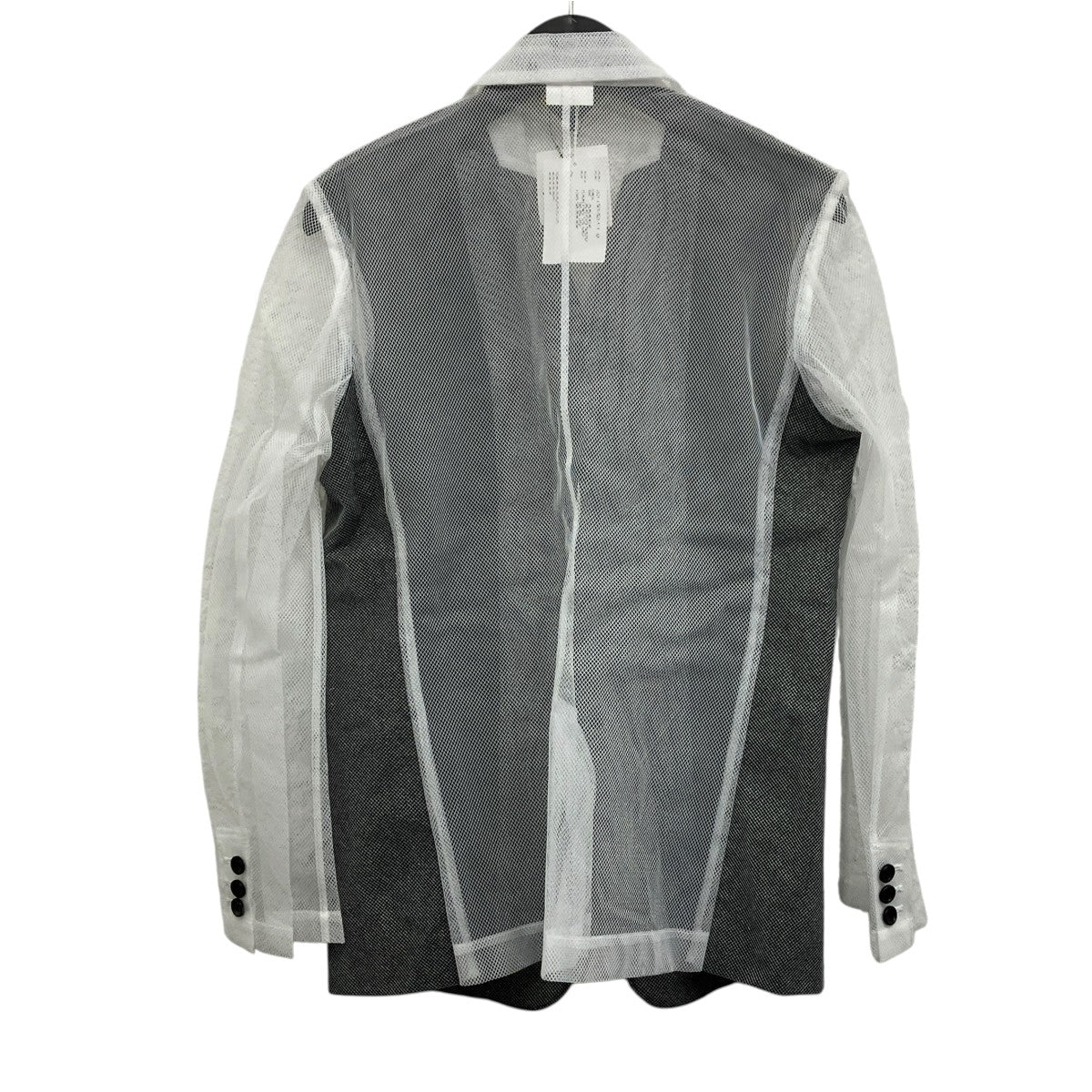 COMME des GARCONS シースルーテラ―ドジャケット 古着・中古-2枚目のアイテム画像