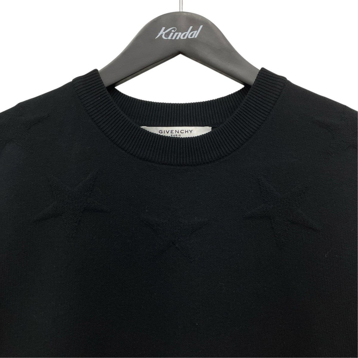 GIVENCHY スターエンボスクルーネックニット 古着・中古-3枚目のアイテム画像