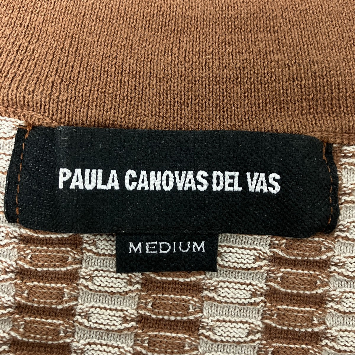 PAULA CANOVAS DEL VAS デザインニットベスト 古着・中古-4枚目のアイテム画像