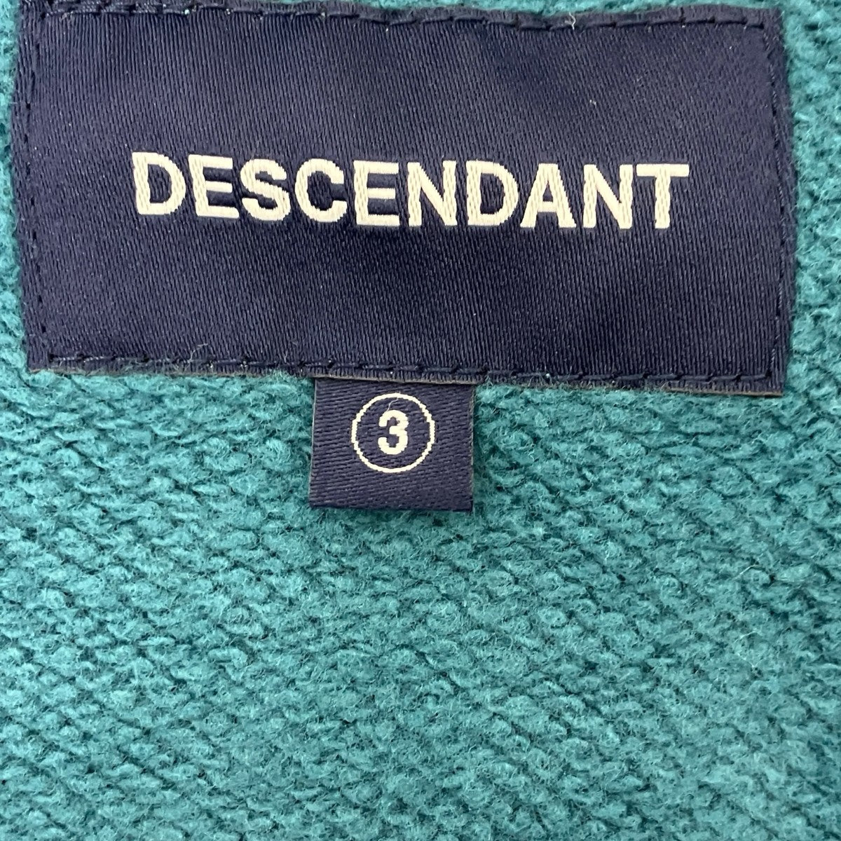 DESCENDANT VOIL HENLEY NECK ヘンリーネックスウェット 古着・中古-6枚目のアイテム画像