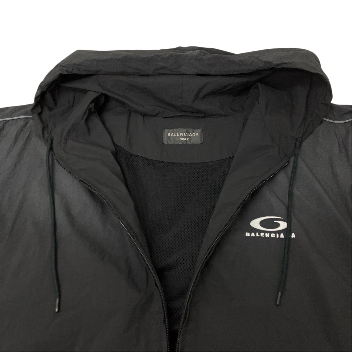 BALENCIAGA フロントナイロンロゴジャケット 古着・中古-4枚目のアイテム画像