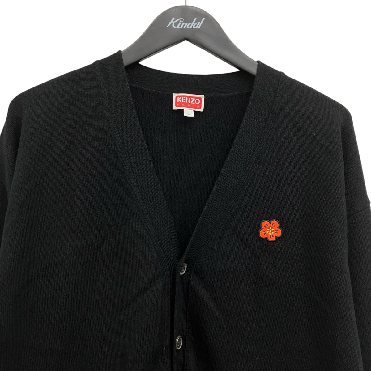 KENZO BOKE FLOWER CREST CARDIGAN フラワー刺繍カーディガン 古着・中古-3枚目のアイテム画像