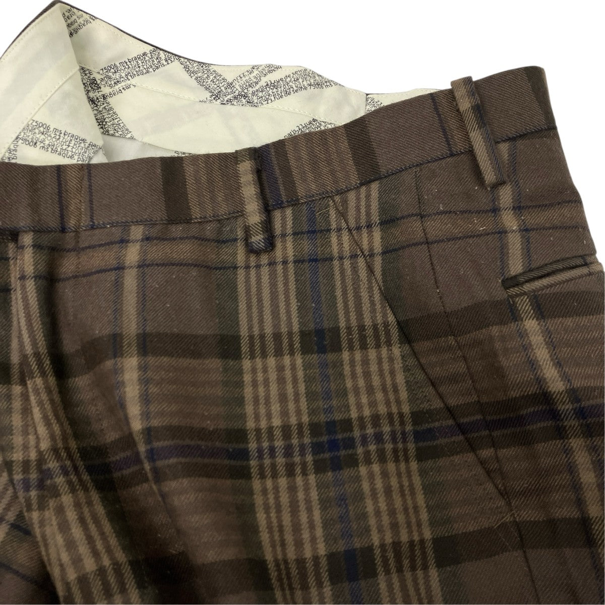 M’S BRAQUE チェックパンツ 古着・中古-6枚目のアイテム画像