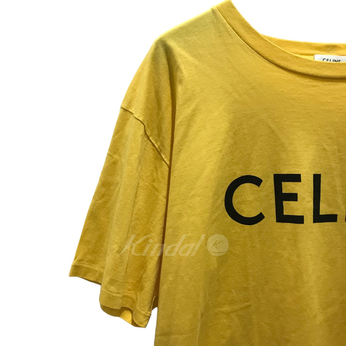 CELINE(セリーヌ) ロゴプリントTシャツ 2X681671Q イエロー サイズ 13 ...