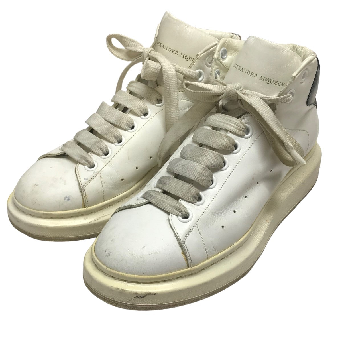 Alexander McQueen◇ハイカットスニーカー 35.5 WHT PVC 658086 送料