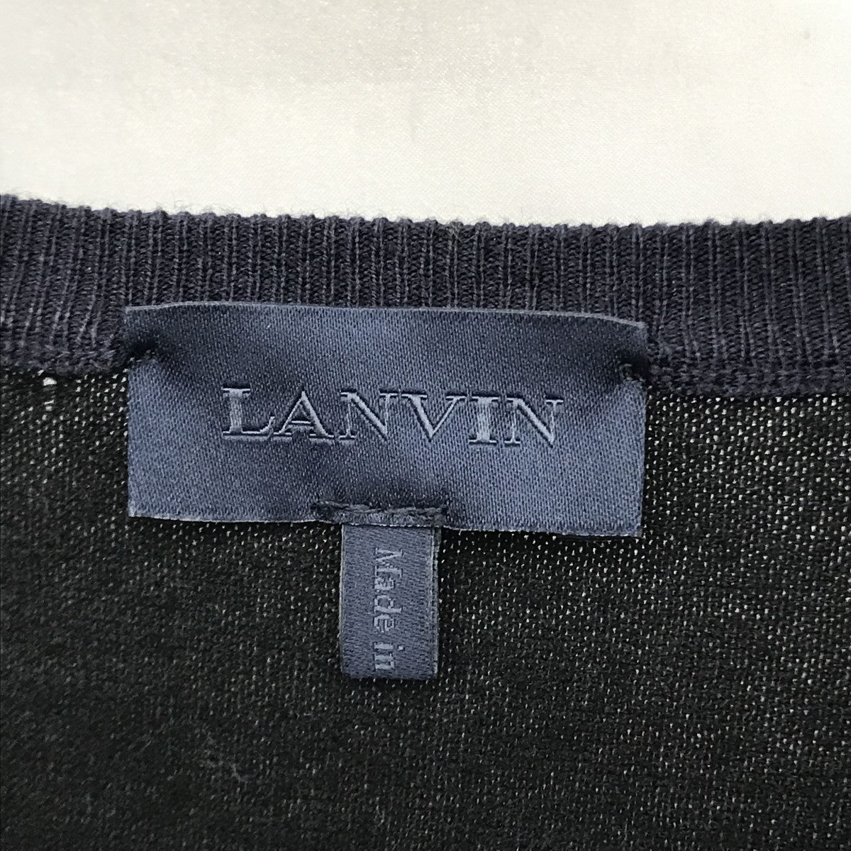 LANVIN 切替ニット 古着・中古-3枚目のアイテム画像