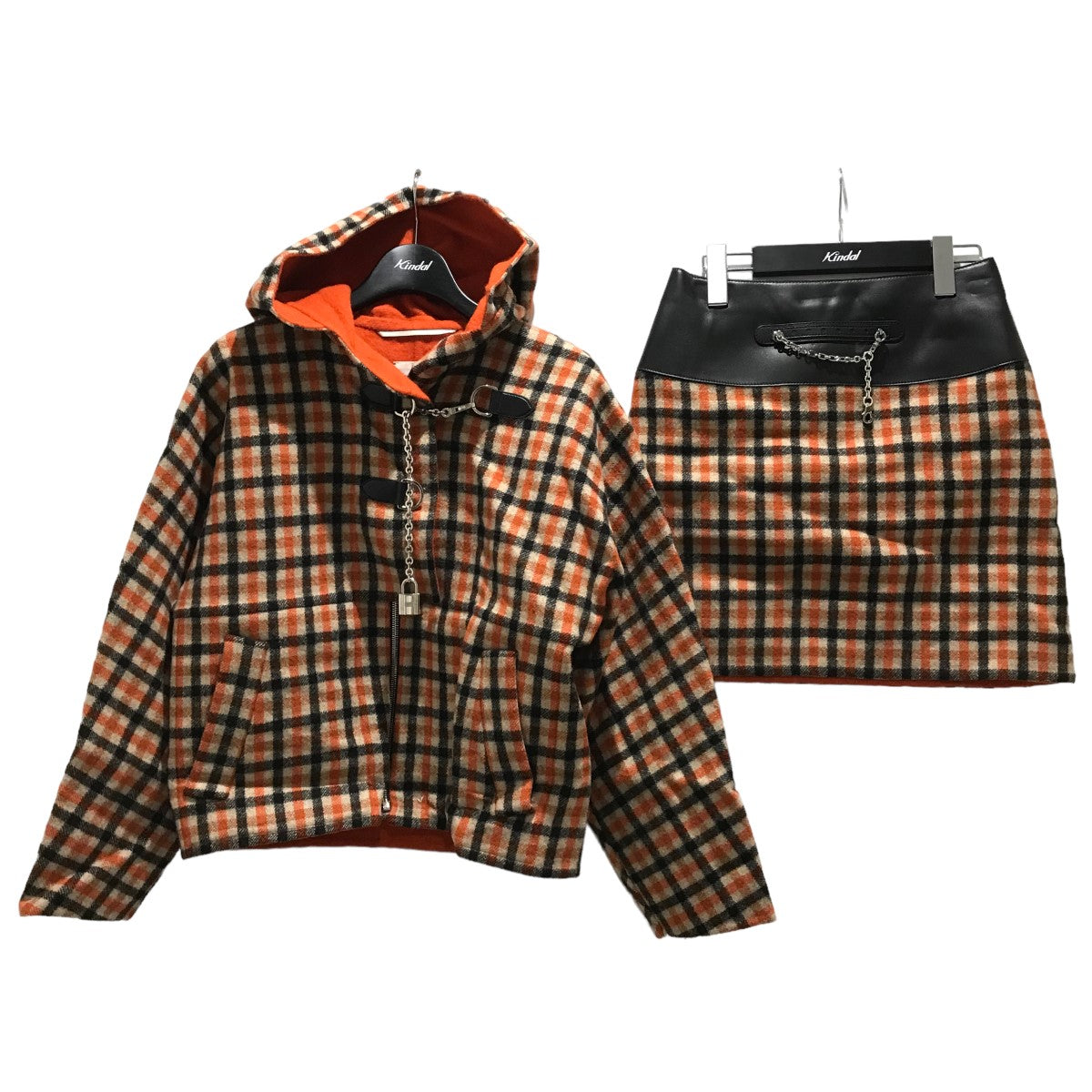 HERMES 23AWショートコート ミニスカート 古着・中古-1枚目のアイテム画像