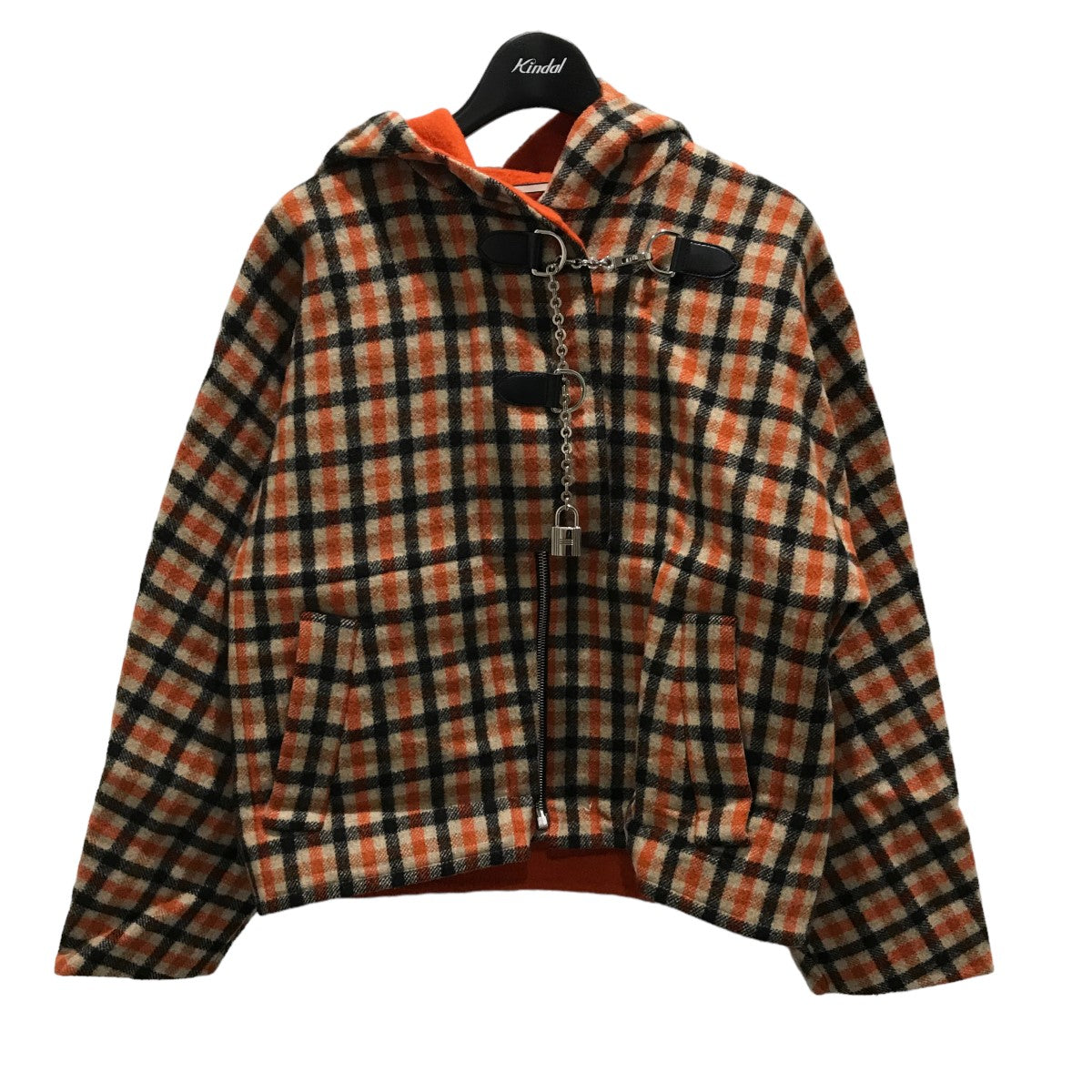 HERMES 23AWショートコート ミニスカート 古着・中古-2枚目のアイテム画像