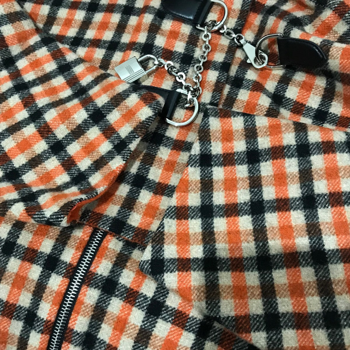HERMES 23AWショートコート ミニスカート 古着・中古-4枚目のアイテム画像