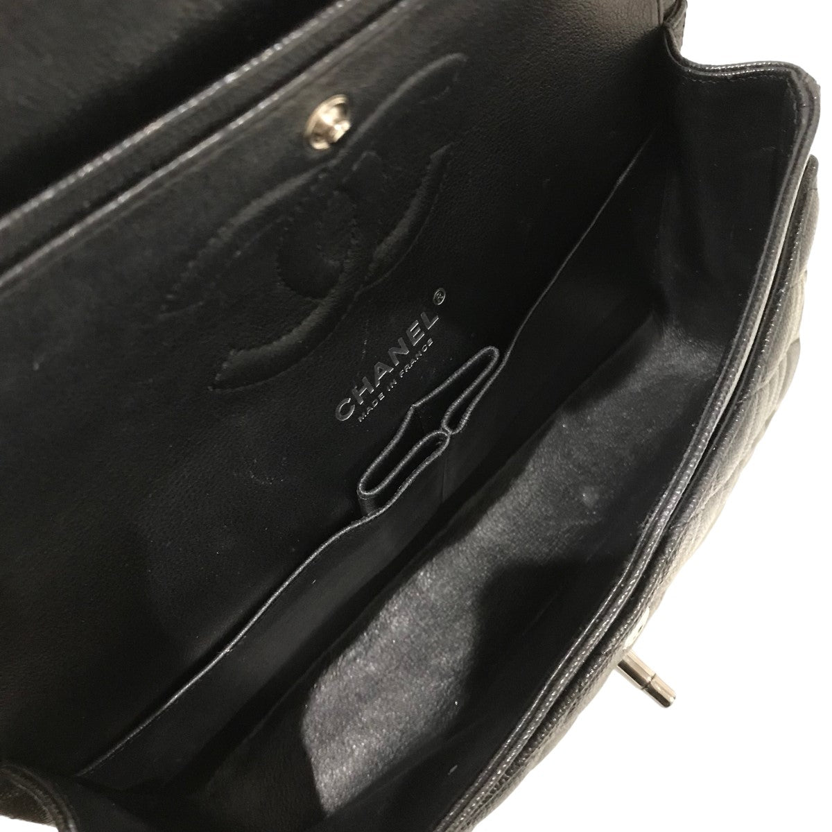 CHANEL(シャネル) ラメキャビアスキン ダブルフラップマトラッセ CHANEL(シャネル) ラメキャビアスキン ダブルフラップマトラッセ