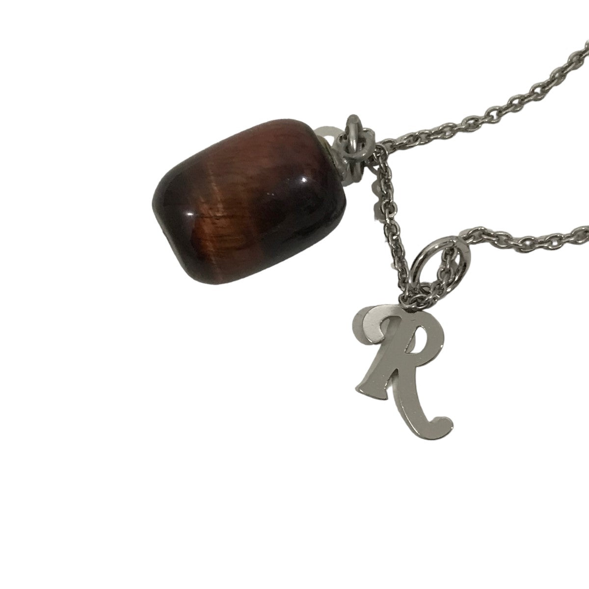 RAF SIMONS(ラフシモンズ) Necklace with small stone hangerRチャームストーンネックレス