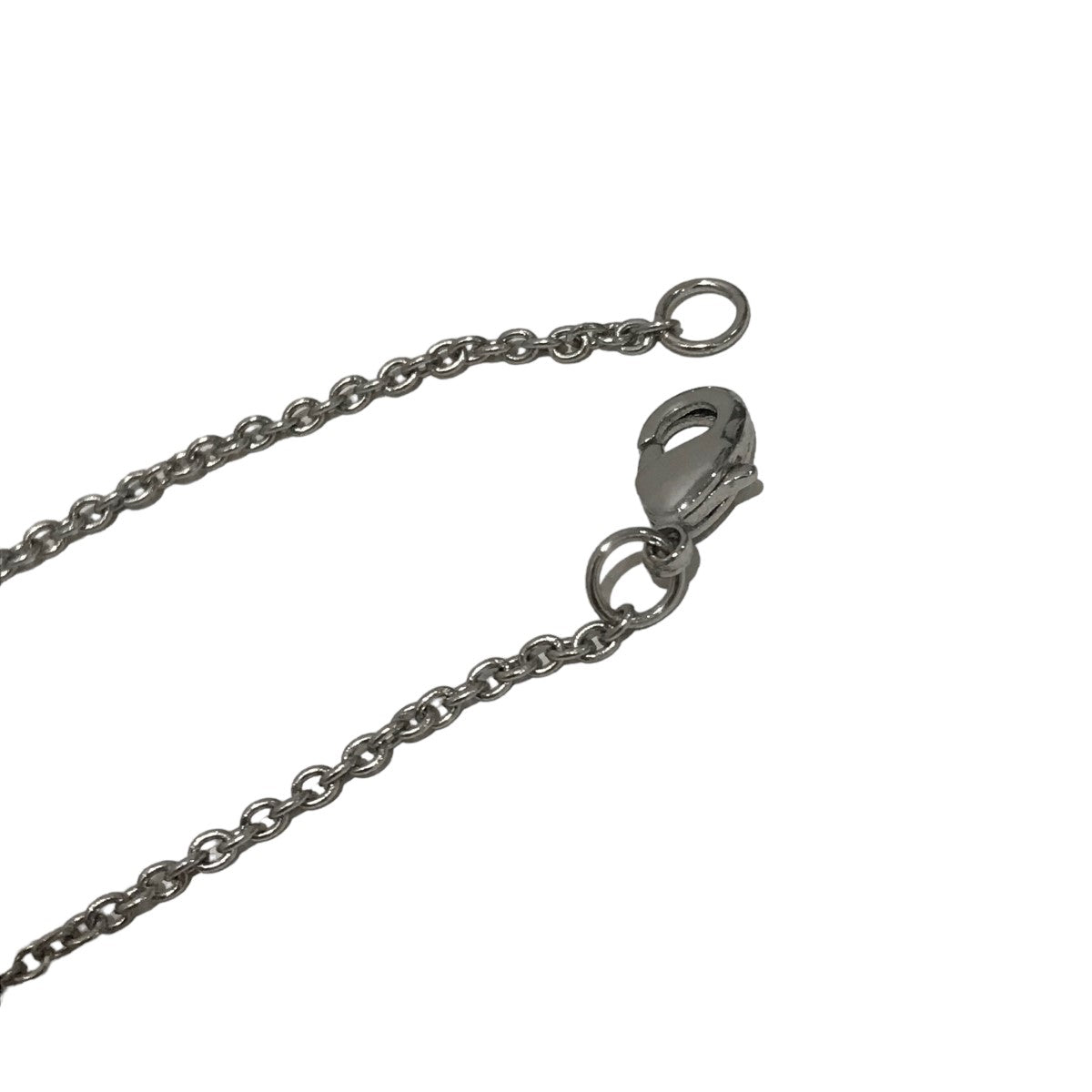 RAF SIMONS(ラフシモンズ) Necklace with small stone hangerRチャームストーンネックレス  ブラウン×シルバー｜【公式】カインドオルオンライン ブランド古着・中古通販【kindal】