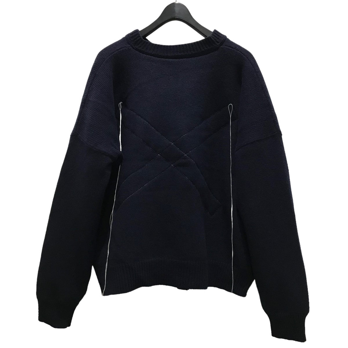 MAGLIANO(マリアーノ) MAGLIANO BIG PADDED V NECK KNITウールニット ネイビーブラック サイズ  S｜【公式】カインドオルオンライン ブランド古着・中古通販【kindal】