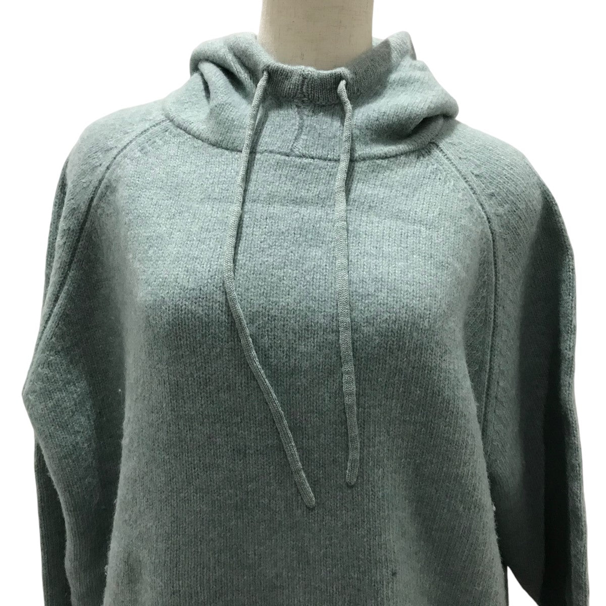 CLANE H N KNIT HOODIEニットパーカー 古着・中古-3枚目のアイテム画像