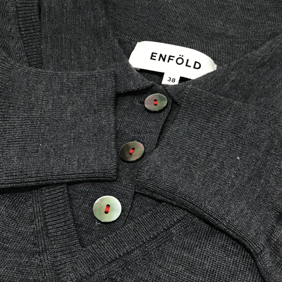 ENFOLD(エンフォルド) 22AWPOLO LAYERED PULLOVER Knitレイヤードプルオーバーニット300FA170-1310  300FA170-1310 グレー サイズ 38｜【公式】カインドオルオンライン ブランド古着・中古通販【kindal】