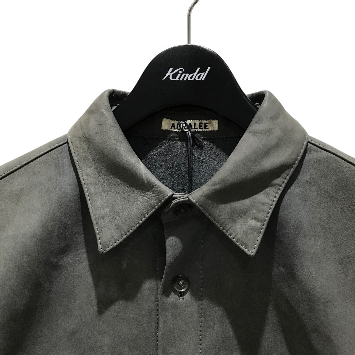 AURALEE(オーラリー) NUBUCK LEATHER BIG SHIRTSヌバックレザーシャツA20AB02NL