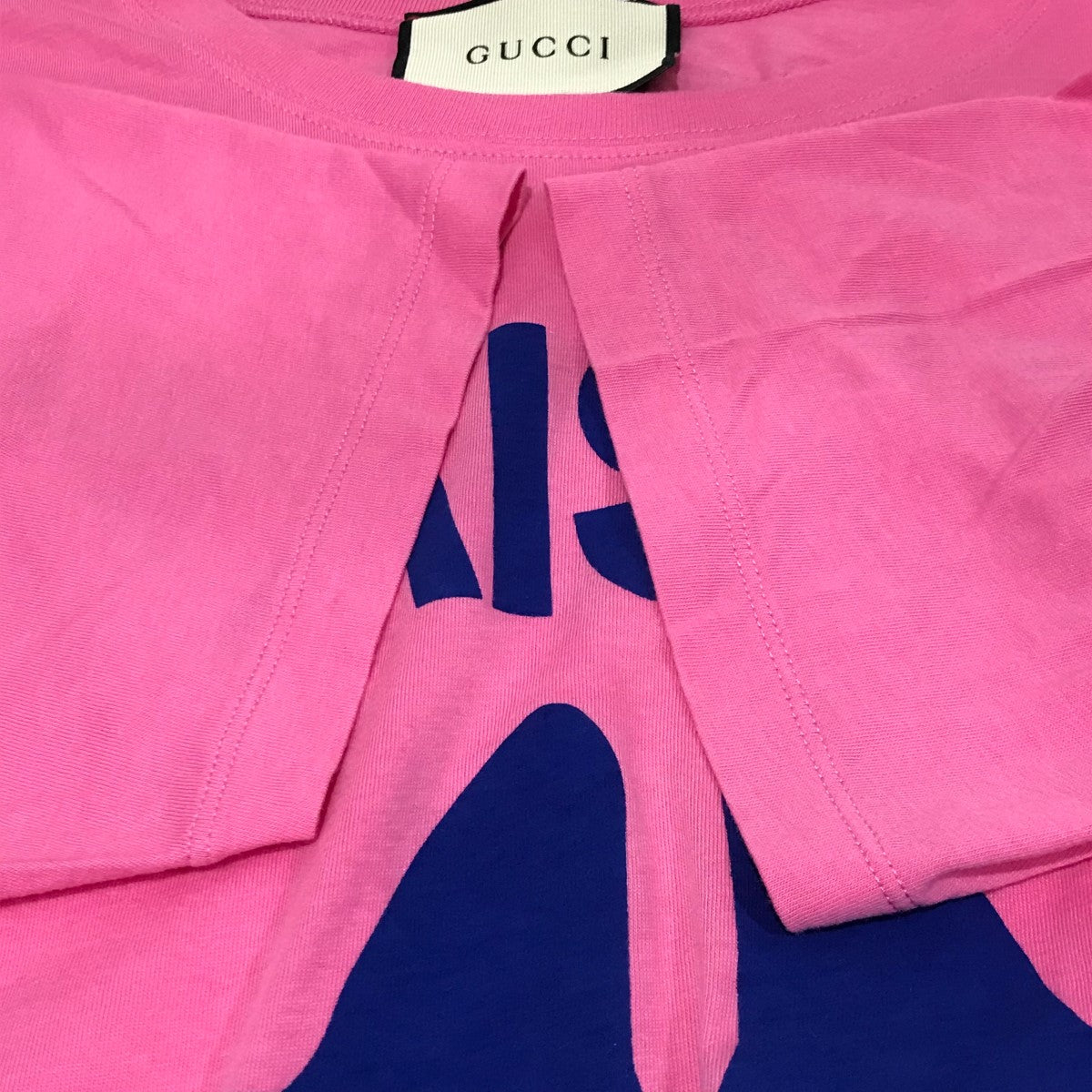 GUCCI(グッチ) バックロゴTシャツ492347 492347 ピンク サイズ M